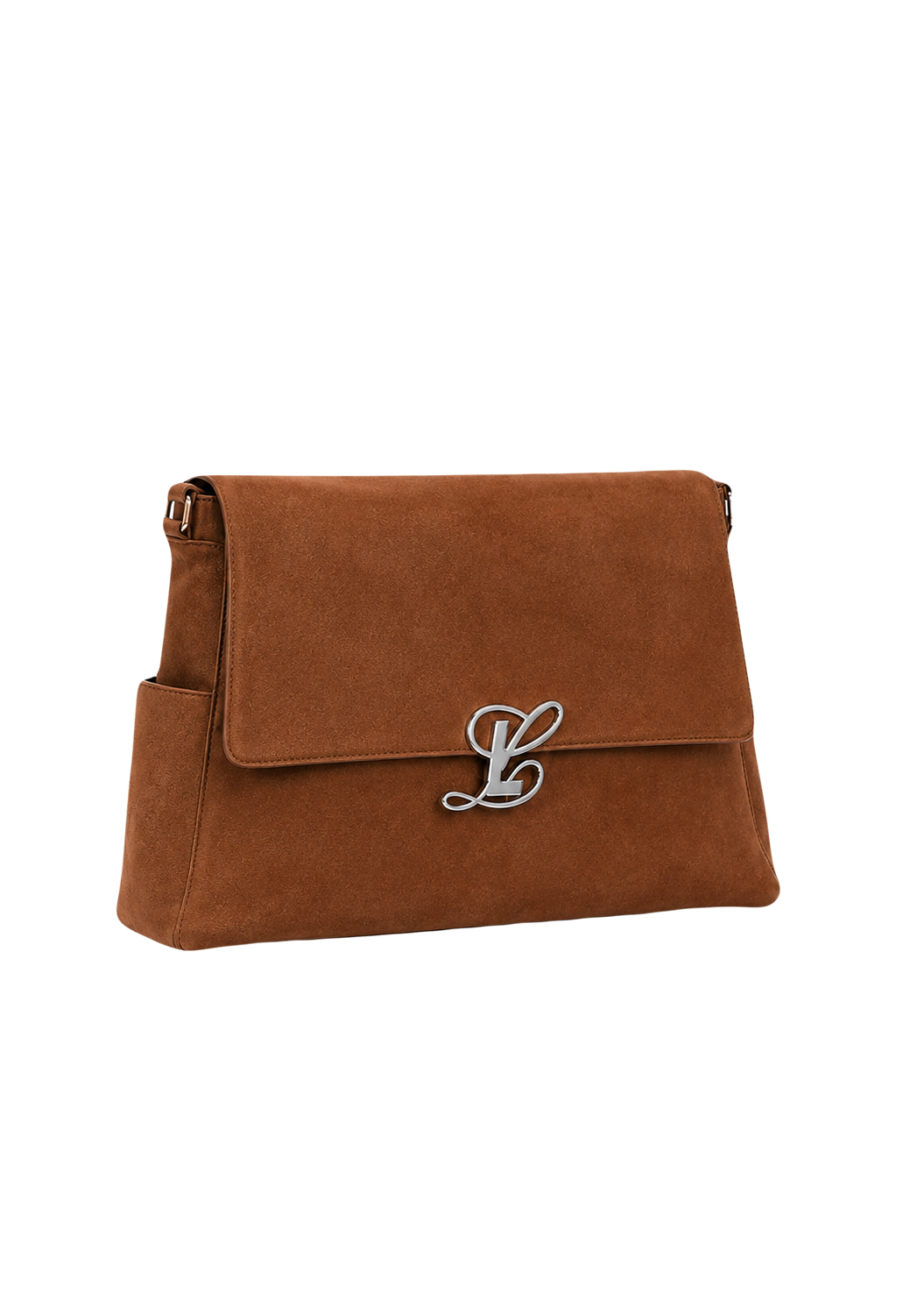 Cam Messenger in Cognac Suede